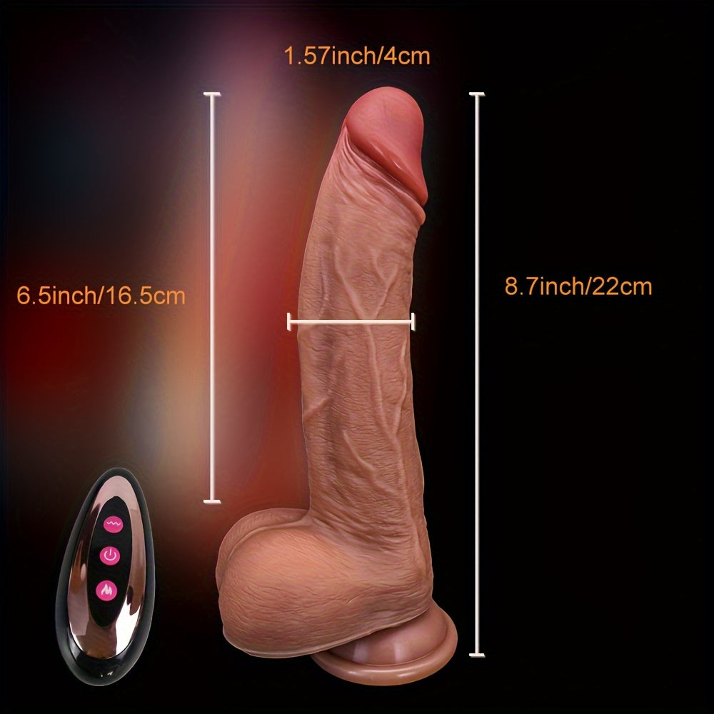 10-Mode Retractable & Vibrating Heated Silicone Wand