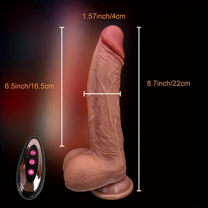 10-Mode Retractable & Vibrating Heated Silicone Wand