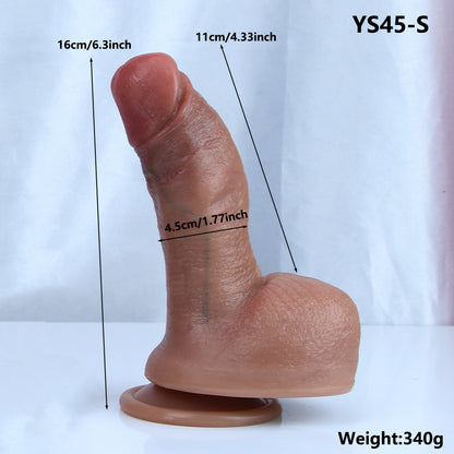 Veined Liquid Silicone Wand in Brown – S, L & XL