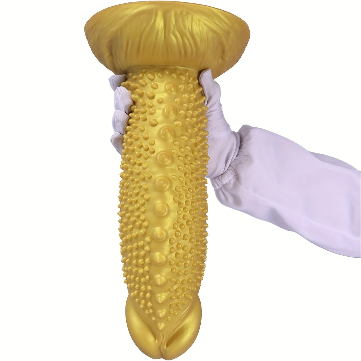 Golden Spiky Texture Dildo — 5 Sizes Anal and Vaginal