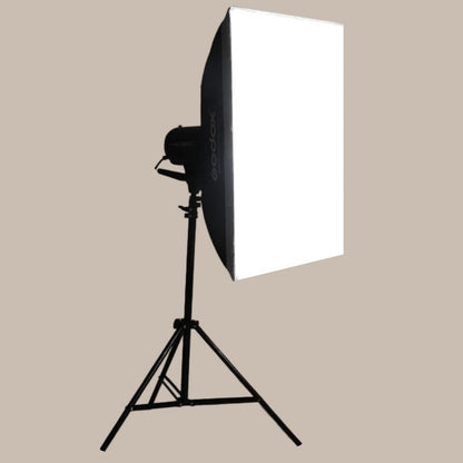 Triple E300 Lights with Softboxes & Stands