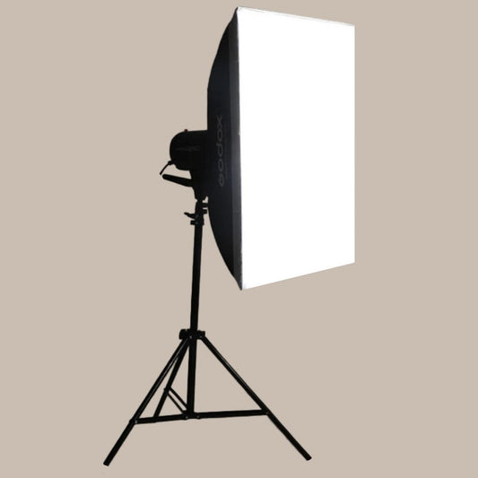 Triple E300 Lights with Softboxes & Stands