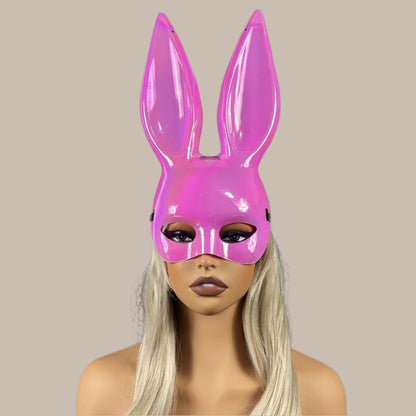 Glossy Electroplated Rabbit Costume Mask