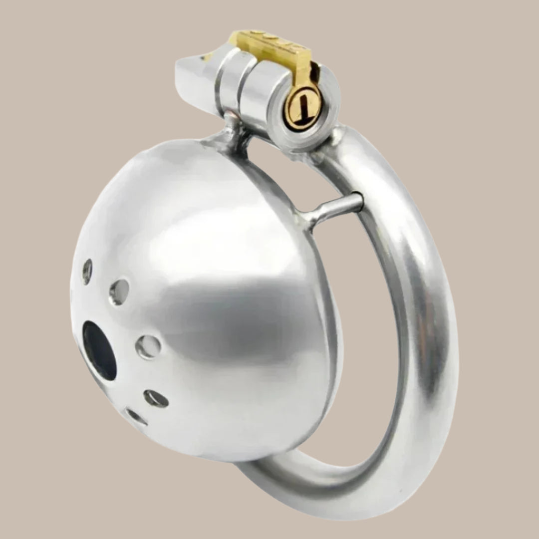 Hand Polished Steel Chastity Cage