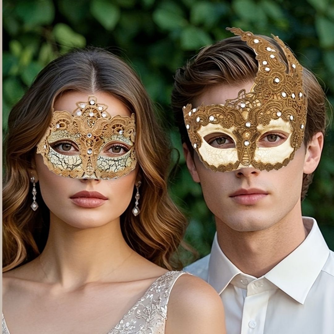 Elegant Venetian Masquerade Mask for Women
