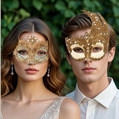Elegant Venetian Masquerade Mask for Women