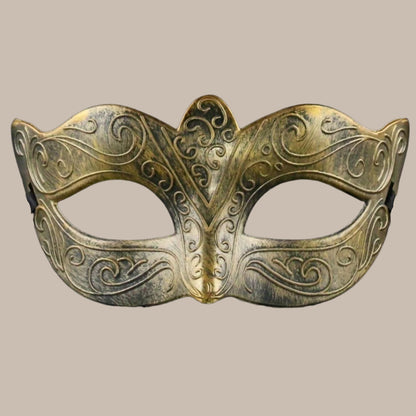 Antique Roman Crown Half-Face Mask