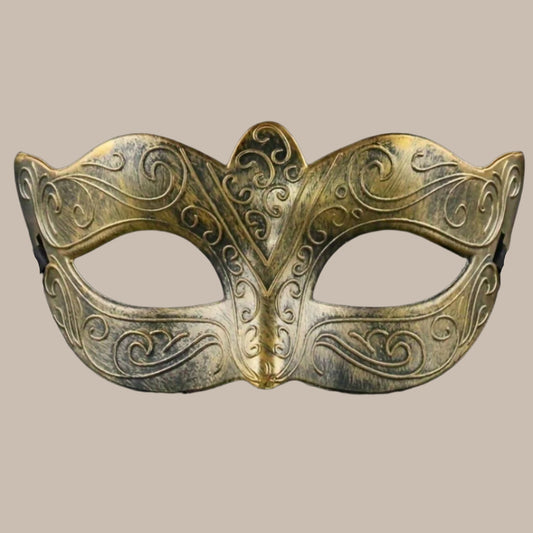 Antique Roman Crown Half-Face Mask