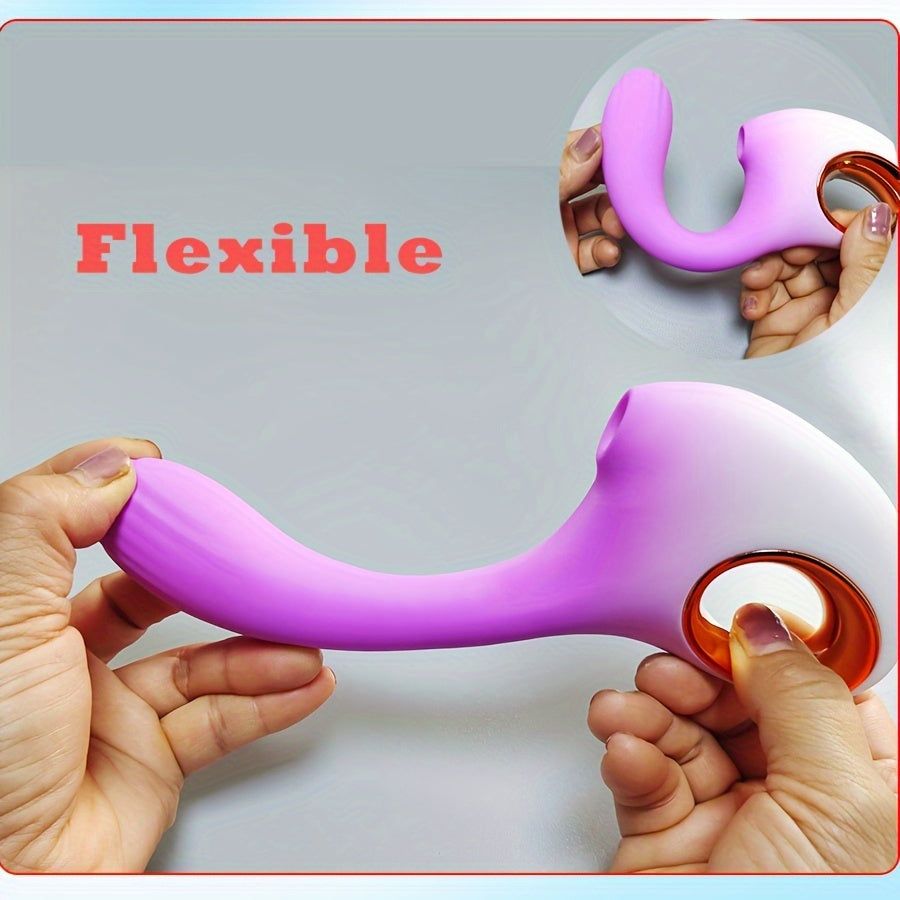 Silicone Clit Suction Vibrator — 10-Speed USB Rechargeable