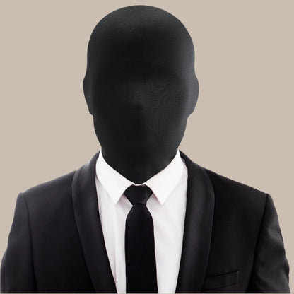 Sporty Black Lycra Full Face Mask - Perfect for Christmas Parties & Cosplay, Hand Washable