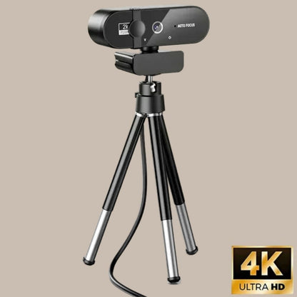 4K Webcamn With Mic & Auto Focus