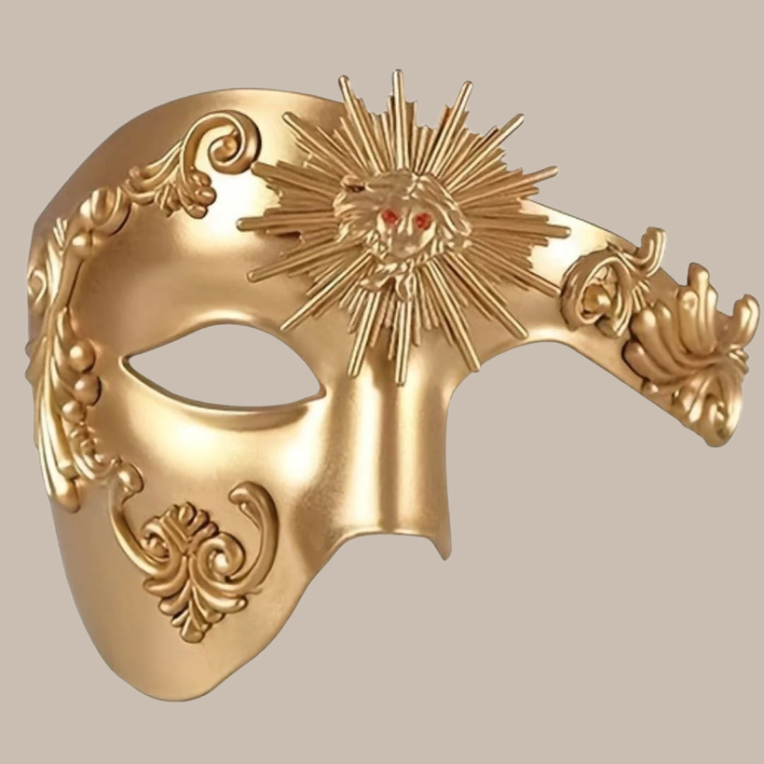 PVC Phantom Floral Half-Face Mask