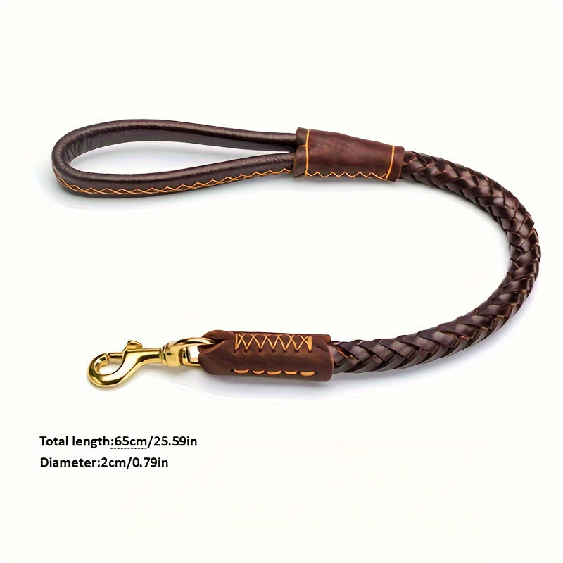 1 High-Quality Dog Leash for Medium Dogs - Durable with Metal Clip, Adjustable Strap & Metal Buckle, Ergonomic Design for Outdoor Walks, Training & Daily Use, Dog Leash for Medium Dogs, Sturdy Metal Clip, Without Battery