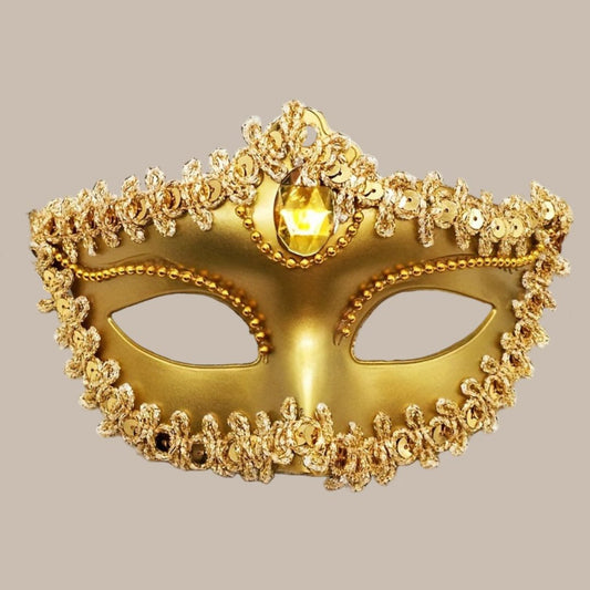 Rhinestone Venetian Princess Mask