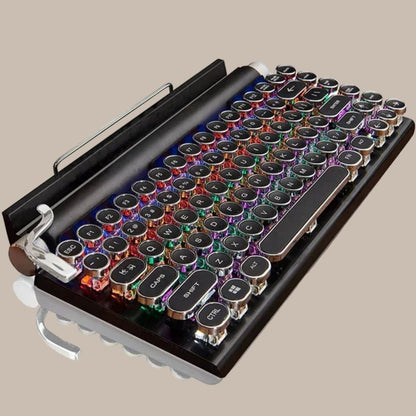 LED Backlit Wooden Keyboard