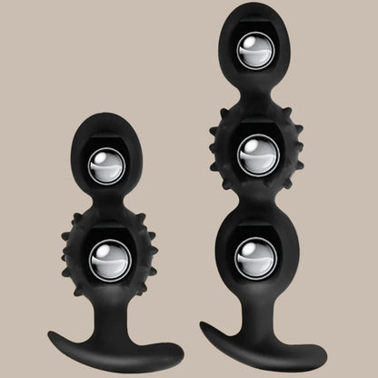 Vibrating Silicone Plug Built In Ball
