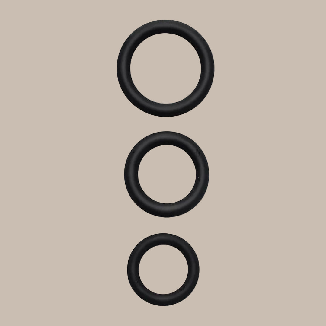 Cock Rings 3PCS Flash In The Night Lock Durable Silicone Penis Ring Sex Toys for Men Male Delay Ejaculation Scrotum Lock Ring
