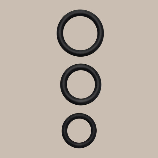 Cock Rings 3PCS Flash In The Night Lock Durable Silicone Penis Ring Sex Toys for Men Male Delay Ejaculation Scrotum Lock Ring