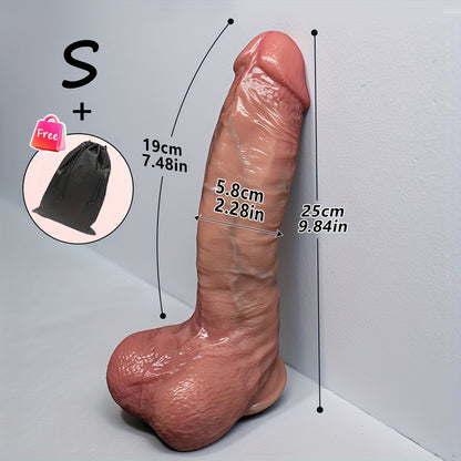 30 cm Thick Curved Silicone Wand with Storage Bag
