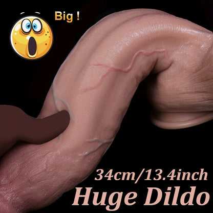 Super-Long 34 cm White Liquid Silicone Wand – 2 Sizes