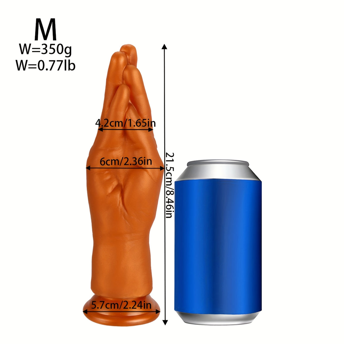 Realistic Hand-Shaped Dildo — Soft Liquid Silicone Fisting