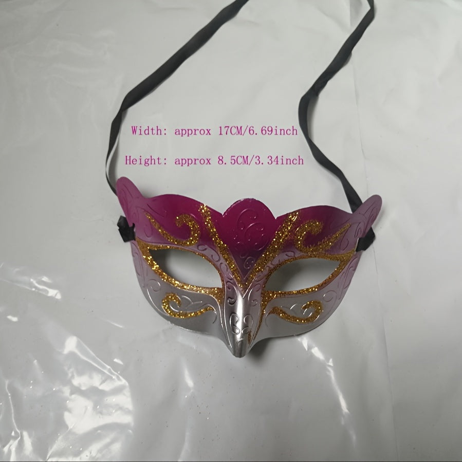 Mardi Gras Masquerade Mask 10-Pack