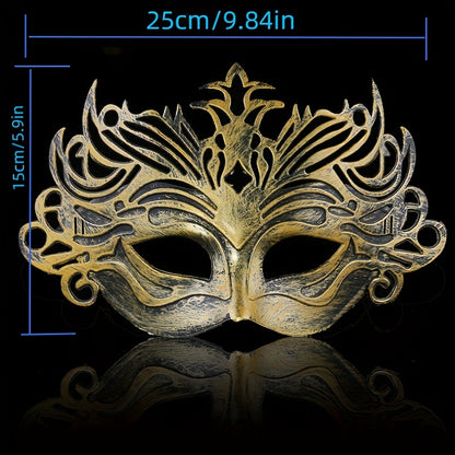 Antique Roman Crown Half-Face Mask
