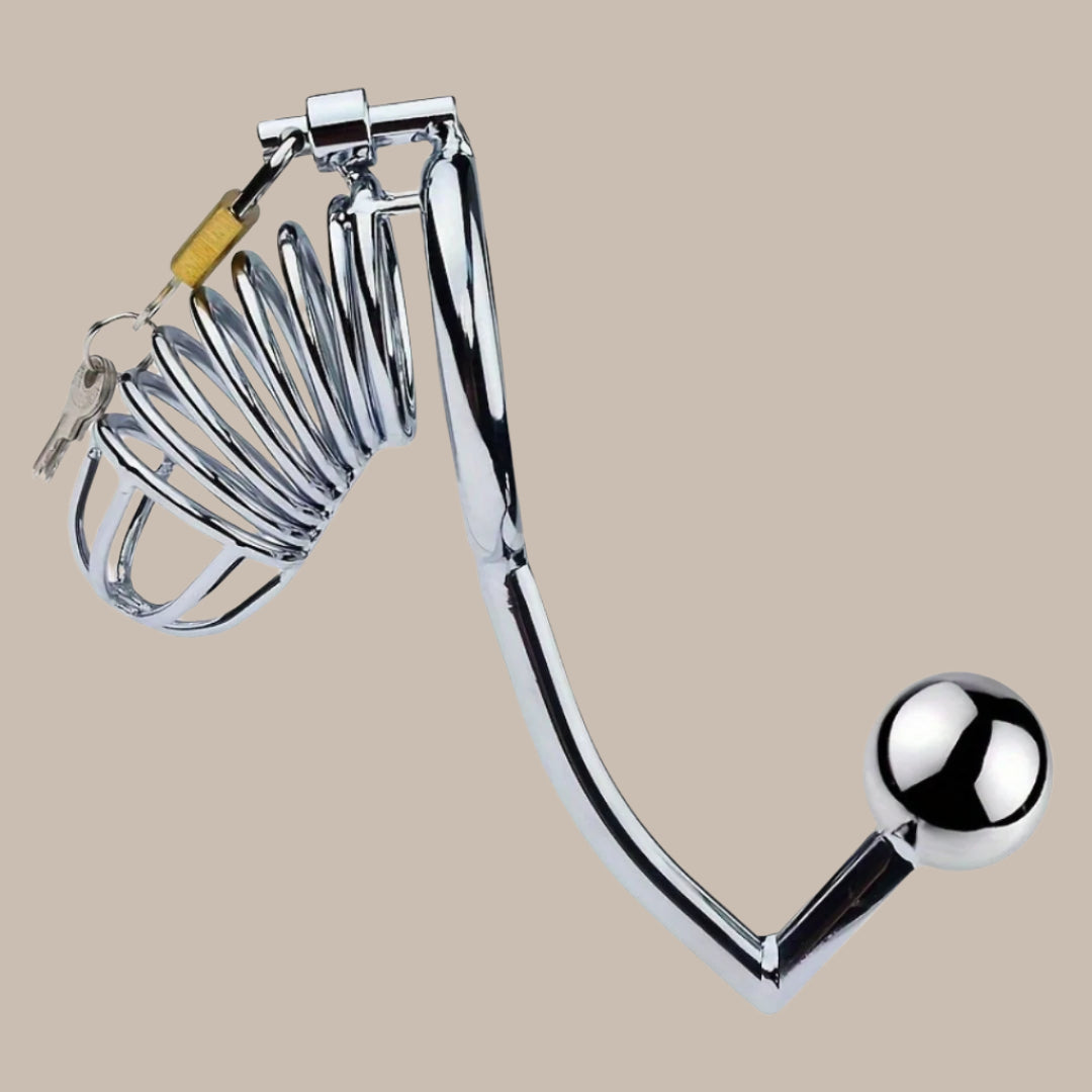 Ball Gag Chromed Style Chastity