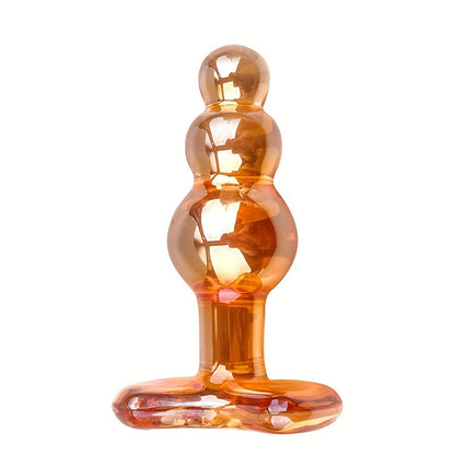 Sleek Transparent Glass Plug