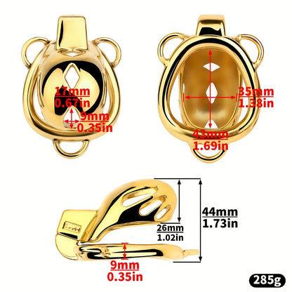 Golden Adjustable Chastity Control
