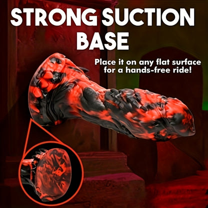 Dinosaur Scale Monster Dildo — Textured Liquid Silicone