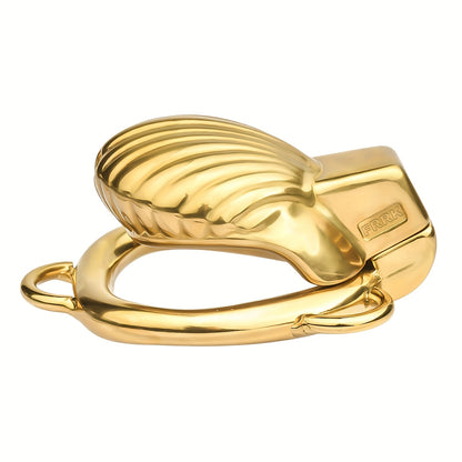 Golden Luxury Metal Chastity Cage