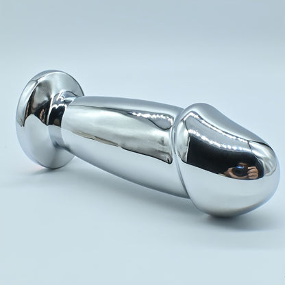 Metal Anal Plug Butt Plug BDSM for Men and Women with G-Spot Bead Dildo Double-Headed Anal Dilator Sex Toy