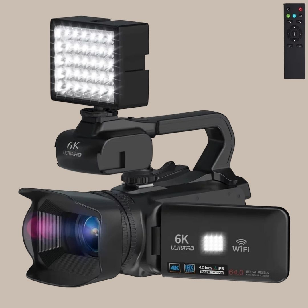 6K Ultra HD Camcorder 18X Zoom