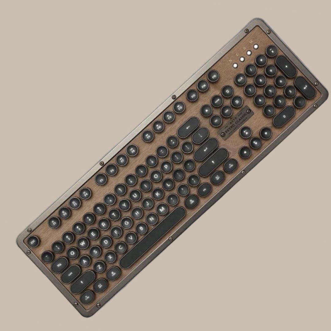 Premium handcrafted wood keyboard