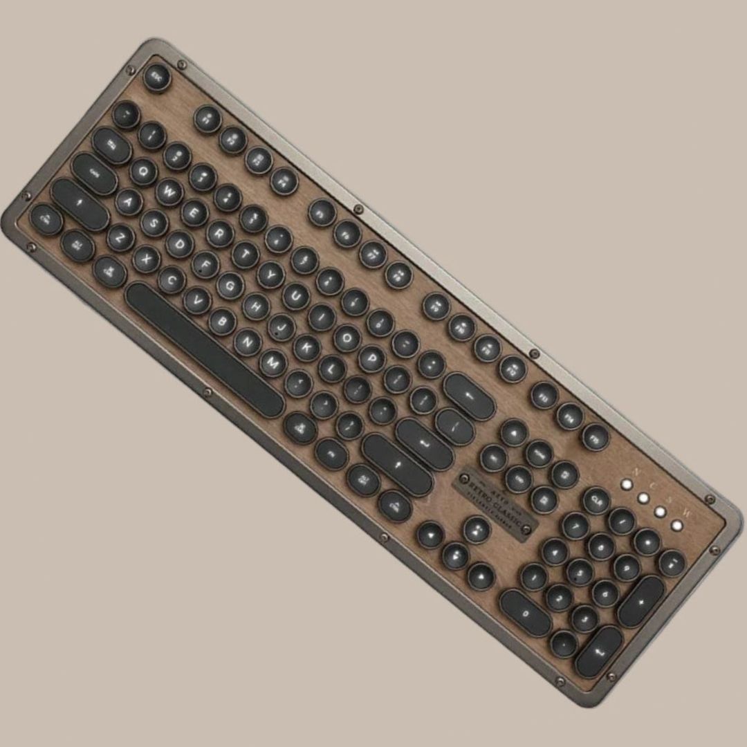 Premium handcrafted wood keyboard