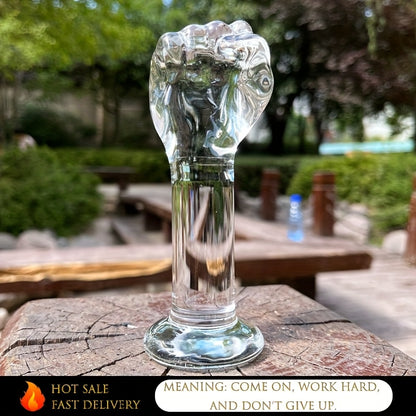 Hand-Shaped Glass Plug for Personal Pleasure