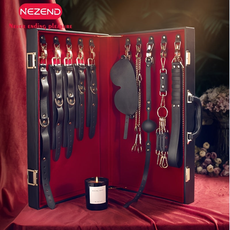 Full Restraint Cowhide Leather Cuff Set