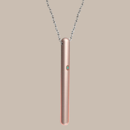 Portable Metal Love Bullet Vibrator Necklace with Chain Nipple G-spot Stimulator Anal Plug Waterproof Sex Toys for Adult Women