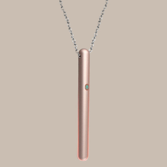 Portable Metal Love Bullet Vibrator Necklace with Chain Nipple G-spot Stimulator Anal Plug Waterproof Sex Toys for Adult Women