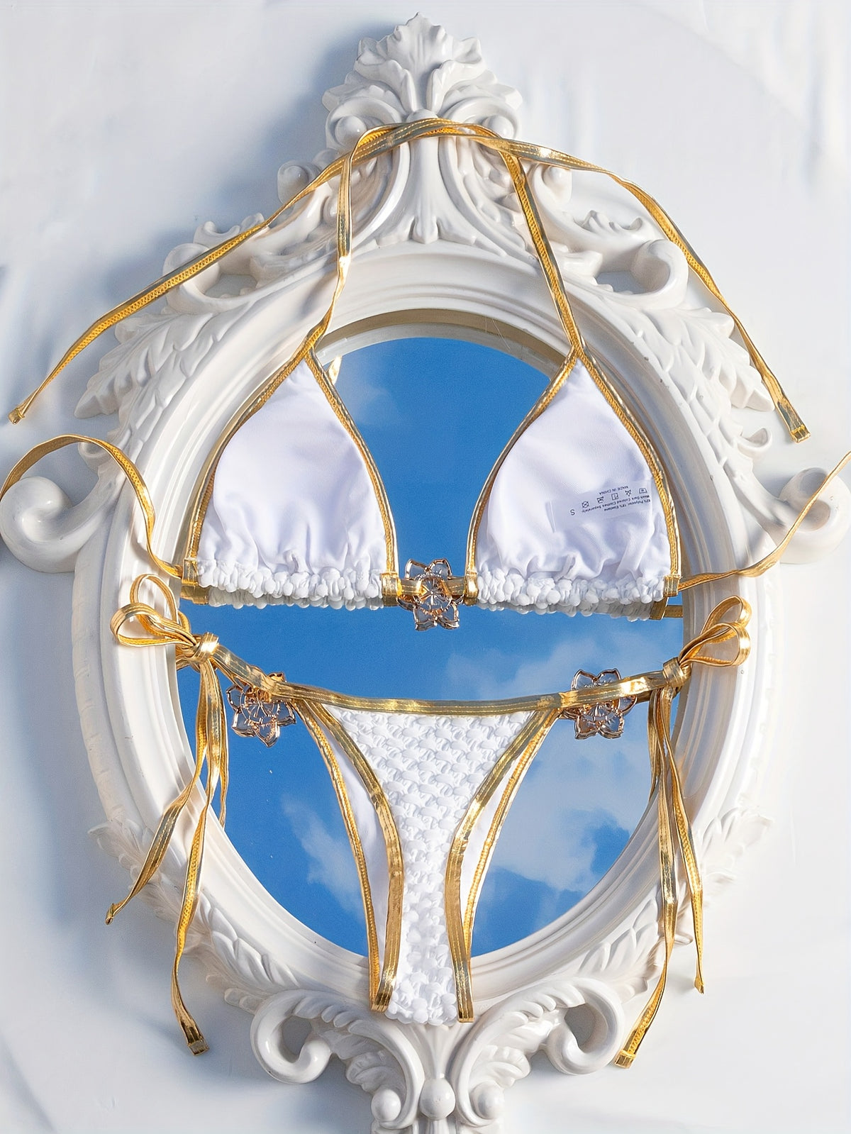 Lace Metal Jewellery Bikini – Sexy Beach Swimwear