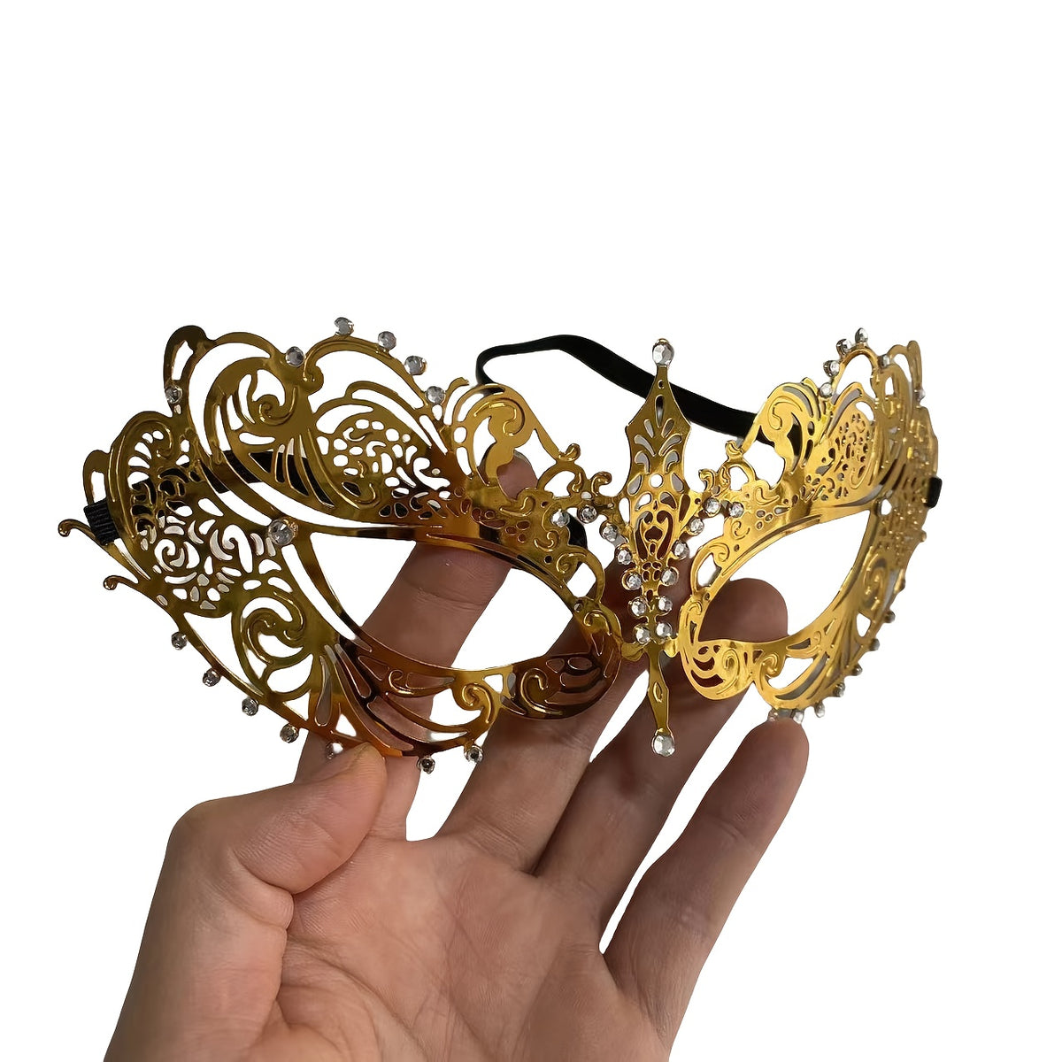 Golden Metal Venetian Dance Mask