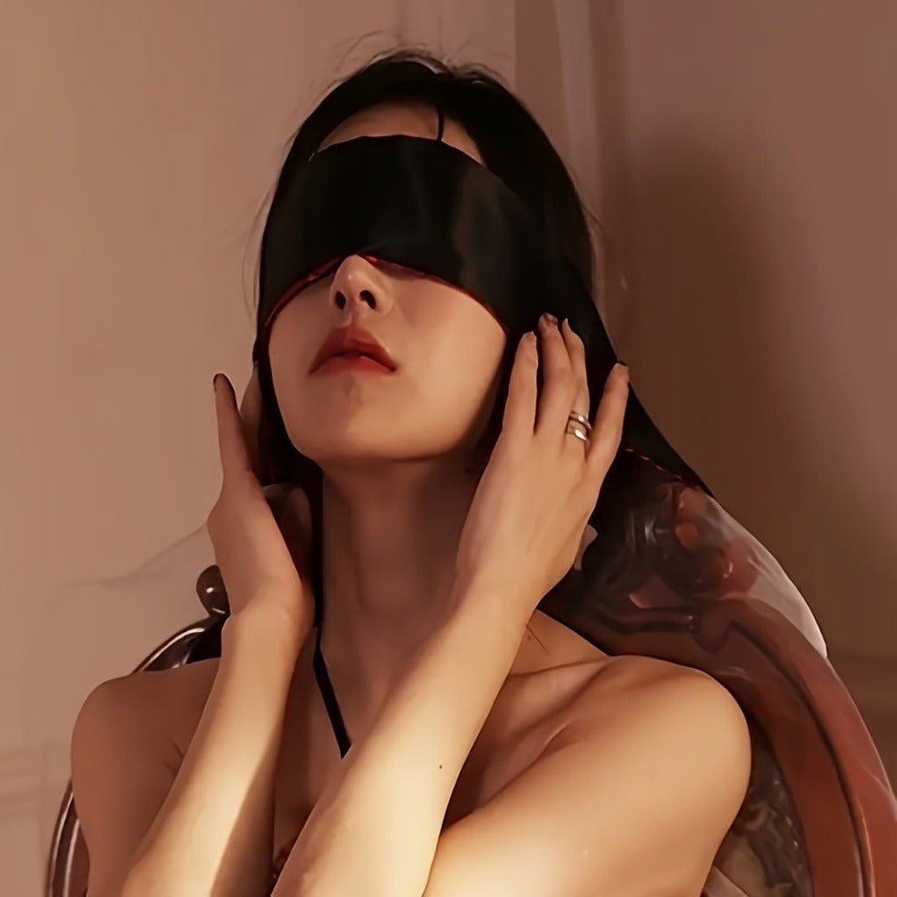 Satin Sleep Blindfold | Lace-Up Sensory Mask