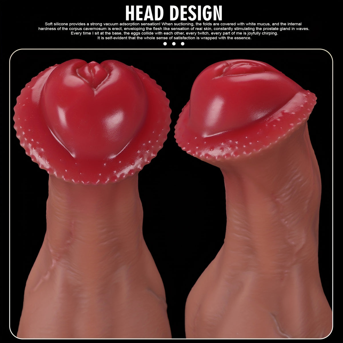 Muscle-Texture Wearable Silicone Wand – 5 Sizes S–XXL