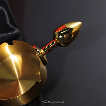 Adult Sex Toys SM Ashtray, Metal Anal Plug, Backyard Penis, Masturbation Toy, Pull Beads