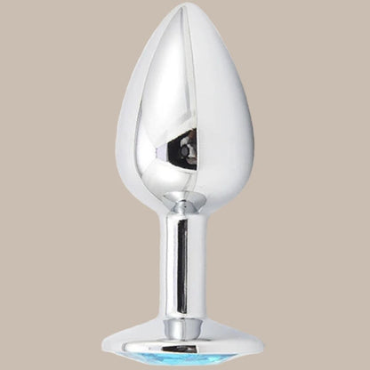 Silvery Stainless Steel Diamond Surface Anal Plug Dildo Crystal Base Butt Plug Analplug Sex Toys For Woman Adult Toys Anal Toys