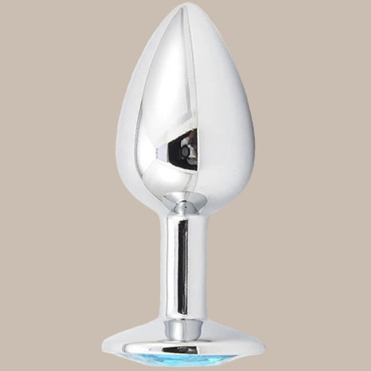 Silvery Stainless Steel Diamond Surface Anal Plug Dildo Crystal Base Butt Plug Analplug Sex Toys For Woman Adult Toys Anal Toys