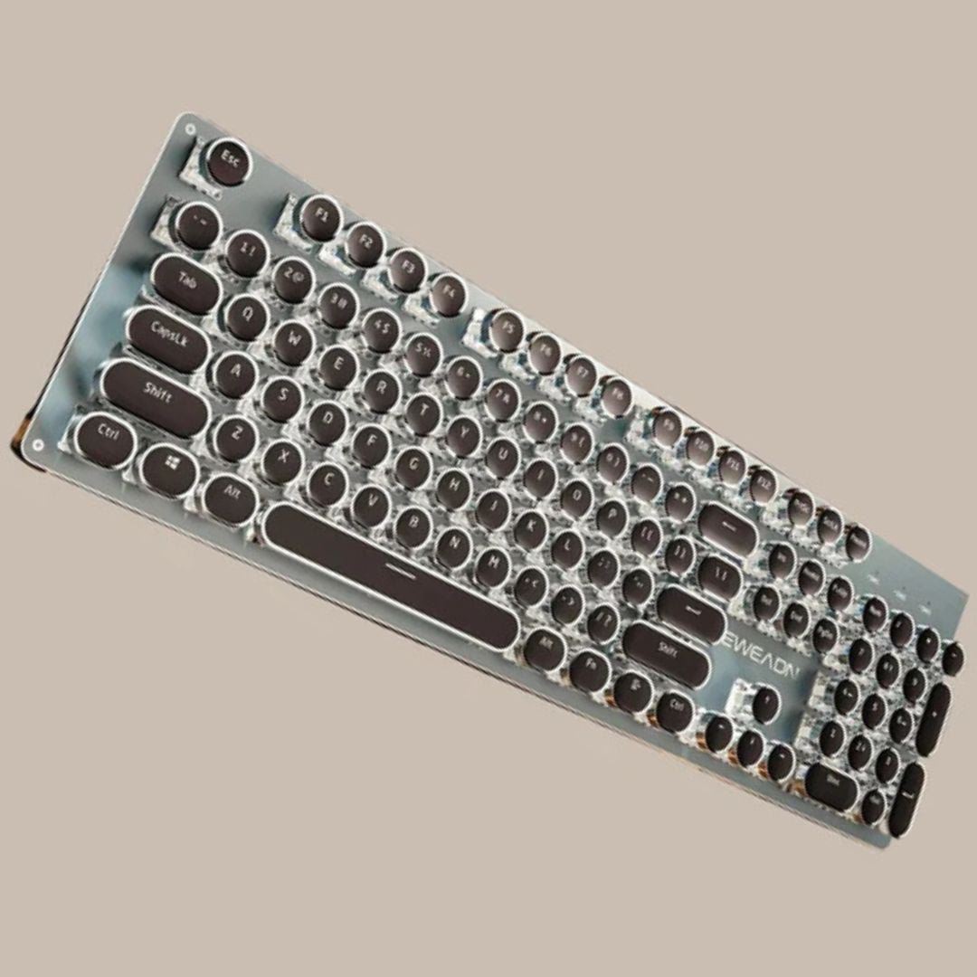 LED Backlit Typewriter Style keyboard