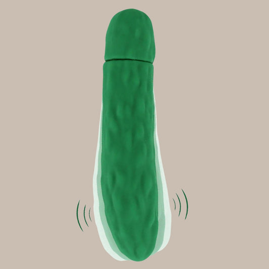 Cucumber Silicone Vibrator — 10 Vibration Modes