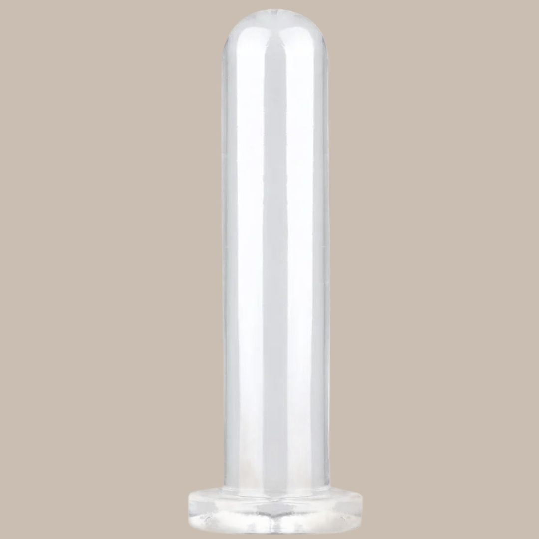 Smooth Test Tube Anal Plug Transparent Buttplug G-spot Stimulate Prostate Massager Sex Toy for Man Crystal Anal Dildo for Woman